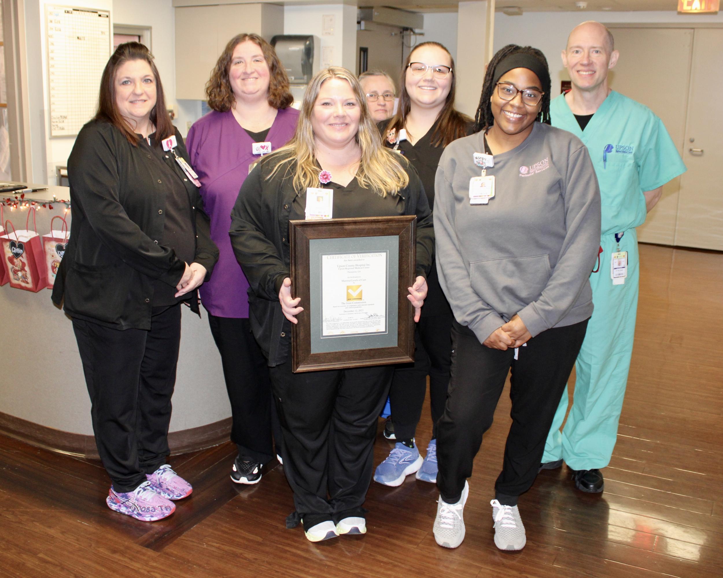 Photo for DPH Recognizes Upson Regional Medical Center for Completing  Maternal Levels of Care Verification