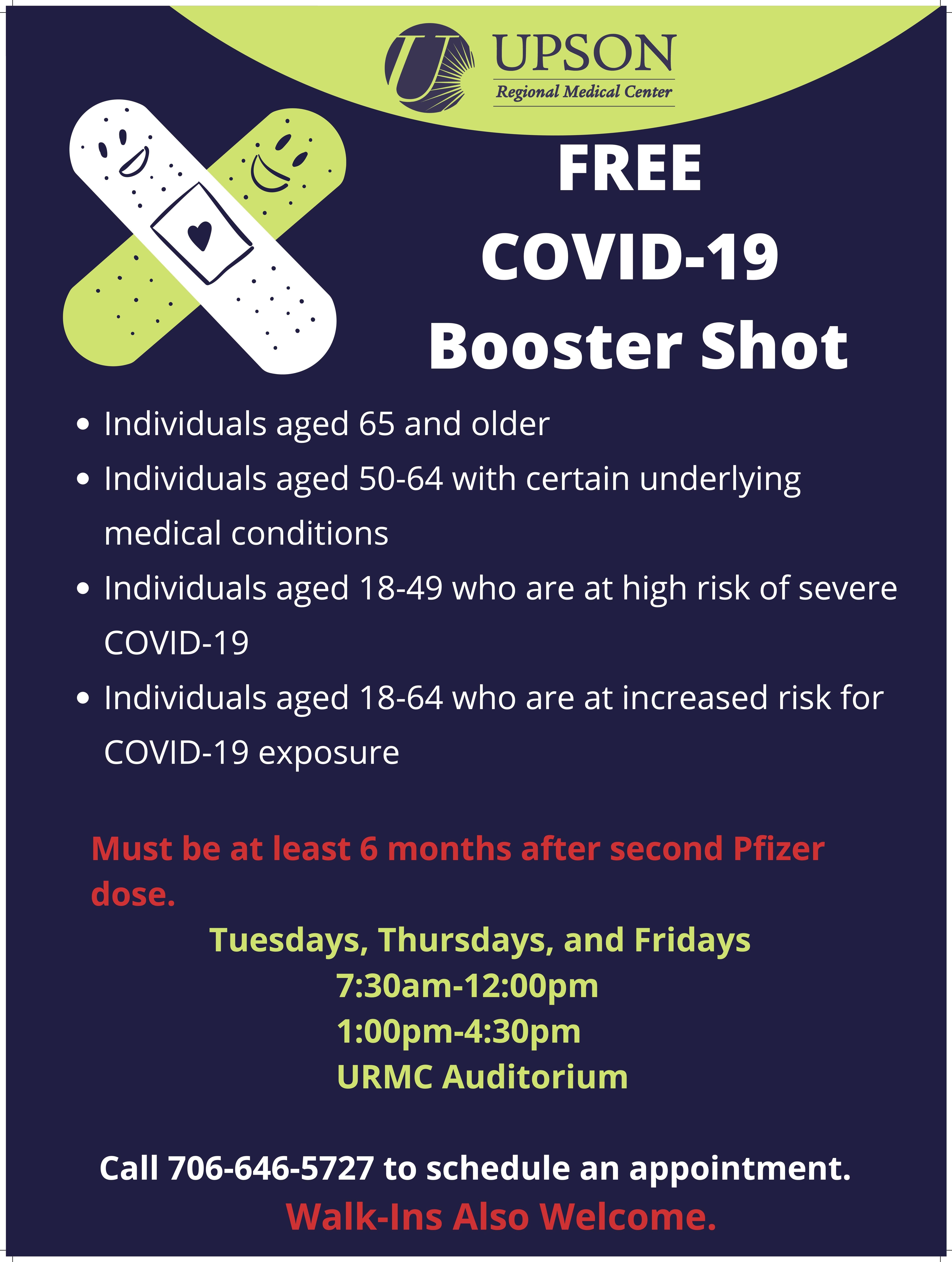 Photo for URMC now accepting Walk-Ins for COVID-19 Booster Shots