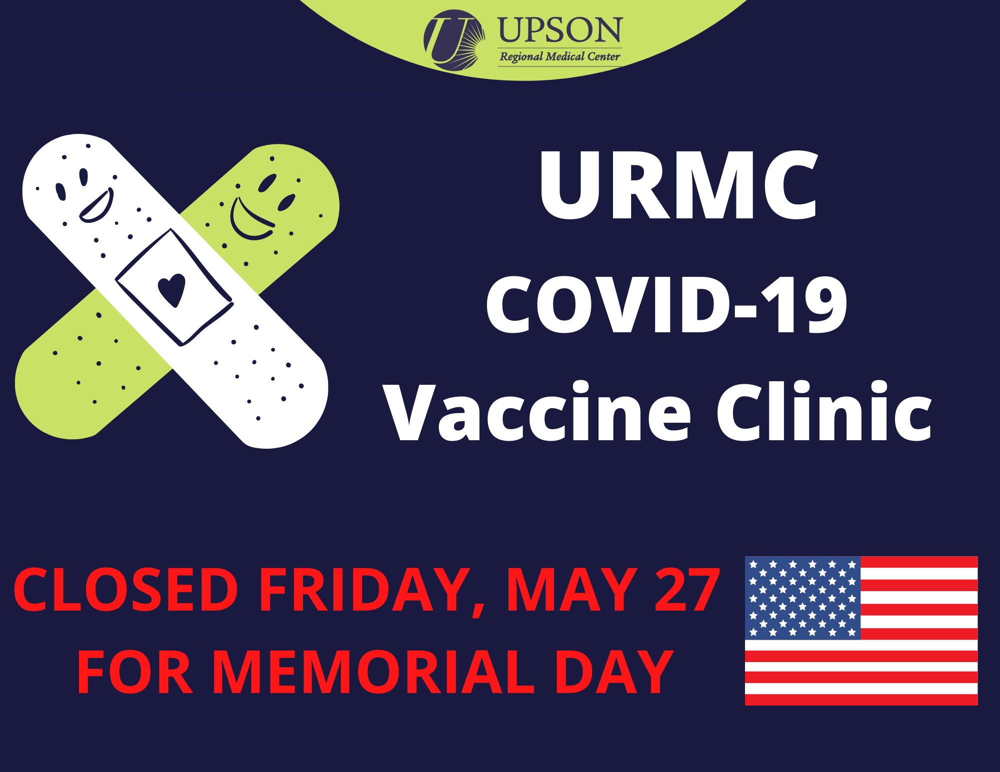 Photo for Vaccine Clinic Closed May 27 For Memorial Day
