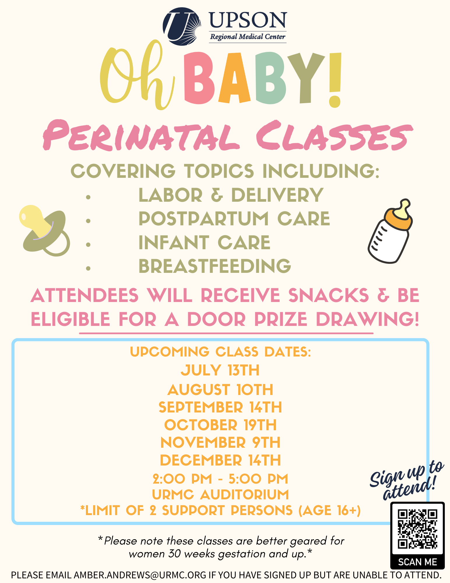 Photo for Upson Regional Medical Center Offers Free Perinatal Classes